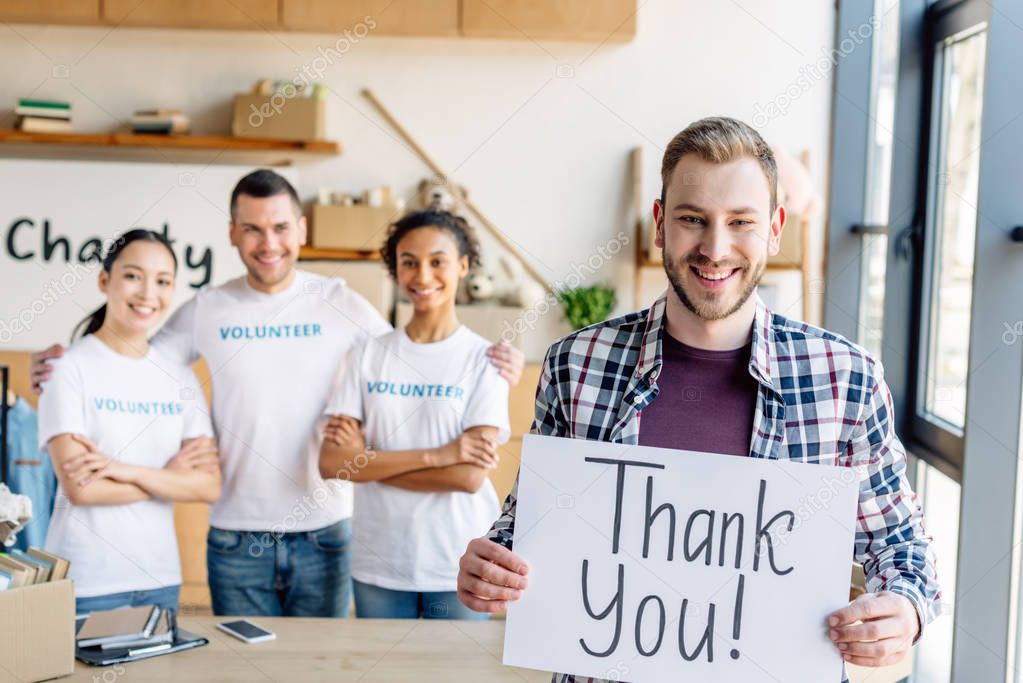 Volunteers coordinating event logistics.