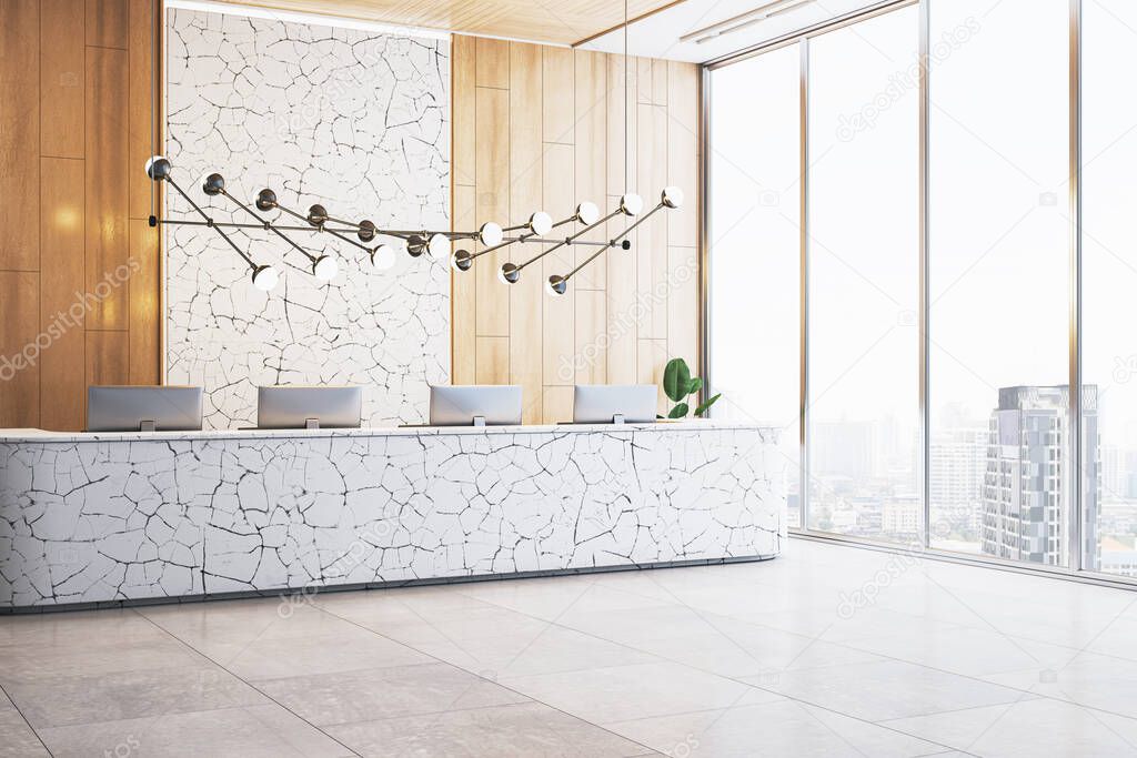 Premium hotel lobby.